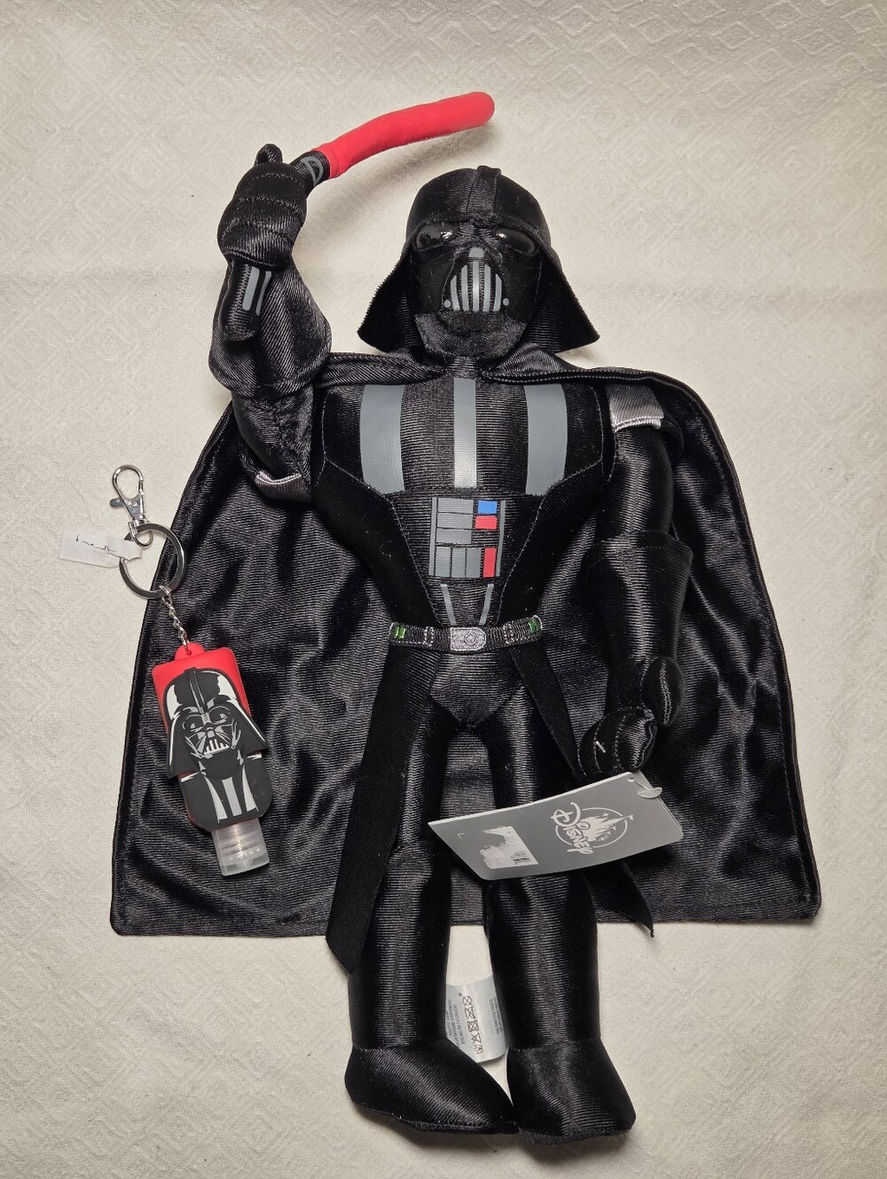 Disney Parks Darth Vader Gift Set Bundle: Poseable Plush & Collectible Sanitizer